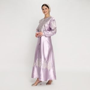 Elegant Lavender Midi Dress